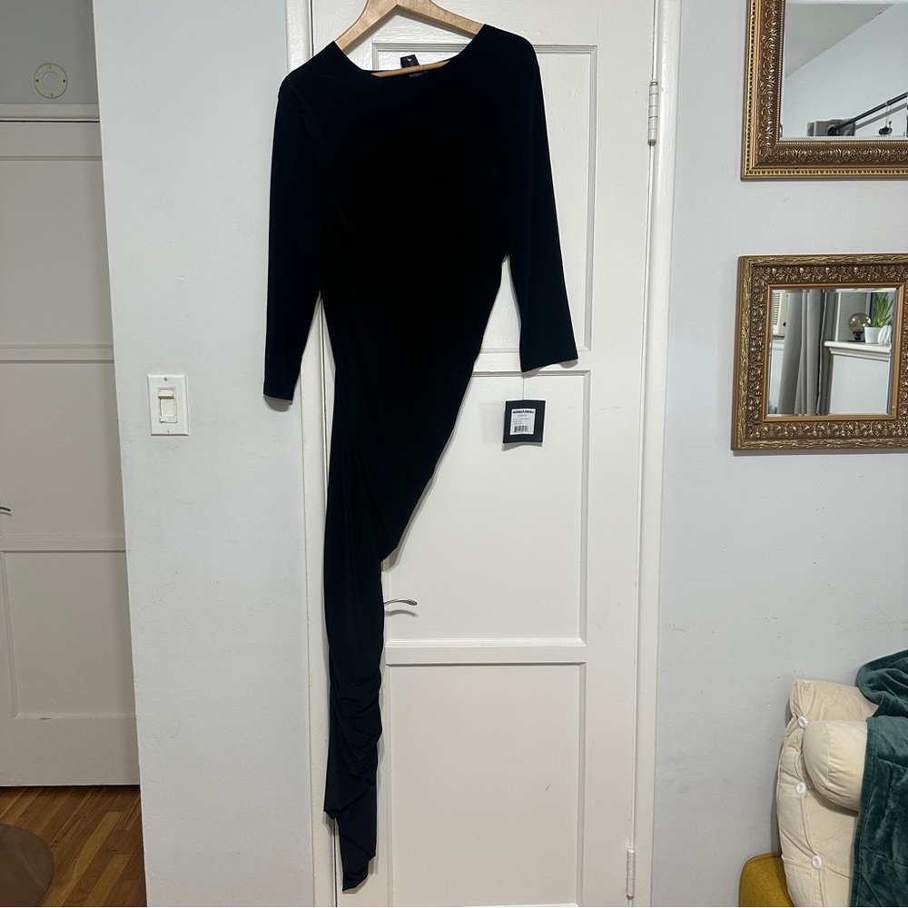 NWT NORMA KAMALI Long Sleeve Diana Gown Sz XL/42 - Picture 2 of 11